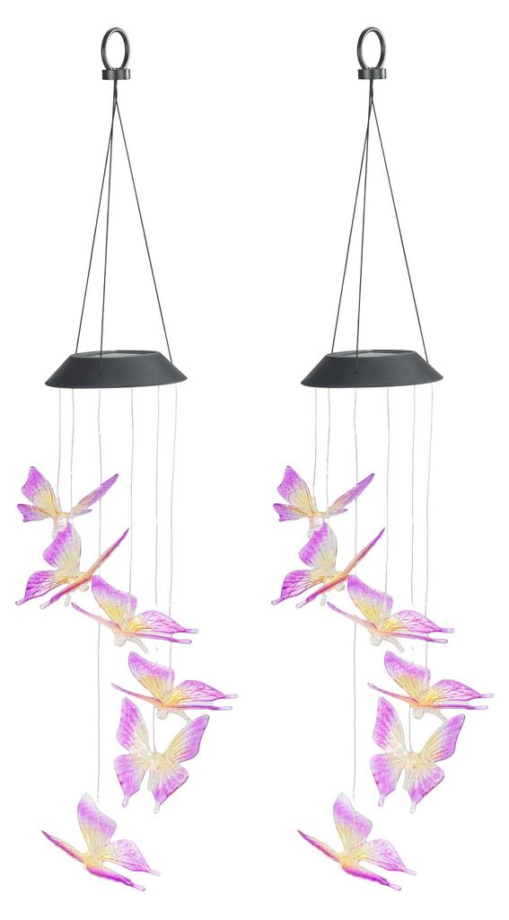 Maximex LED Windspiel Mod. Schmetterling Solar, 2er Set, Produktbild 