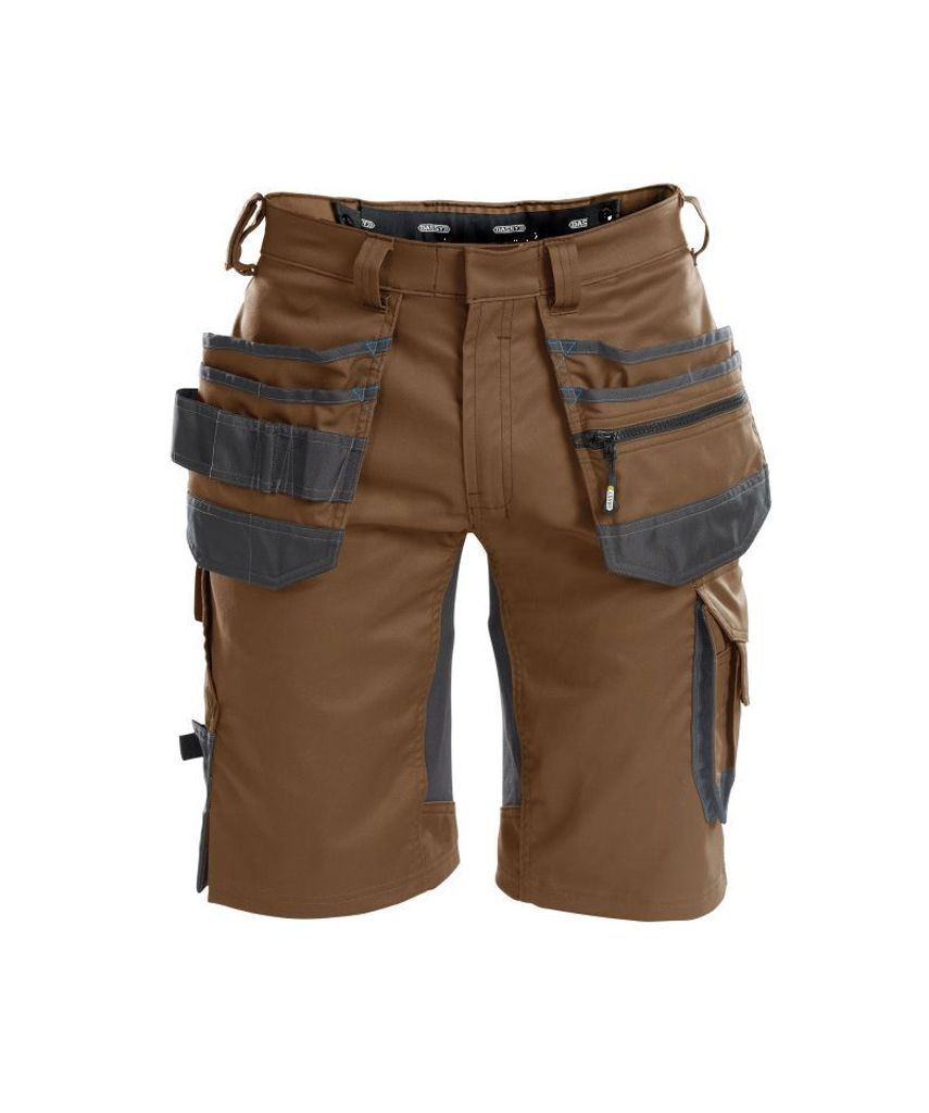 DASSY Trix Arbeitsshorts mit Stretch und Holstertaschen LEHMBRAUN/ANTHRAZITGRAU Gr.42 Länge: STANDARD