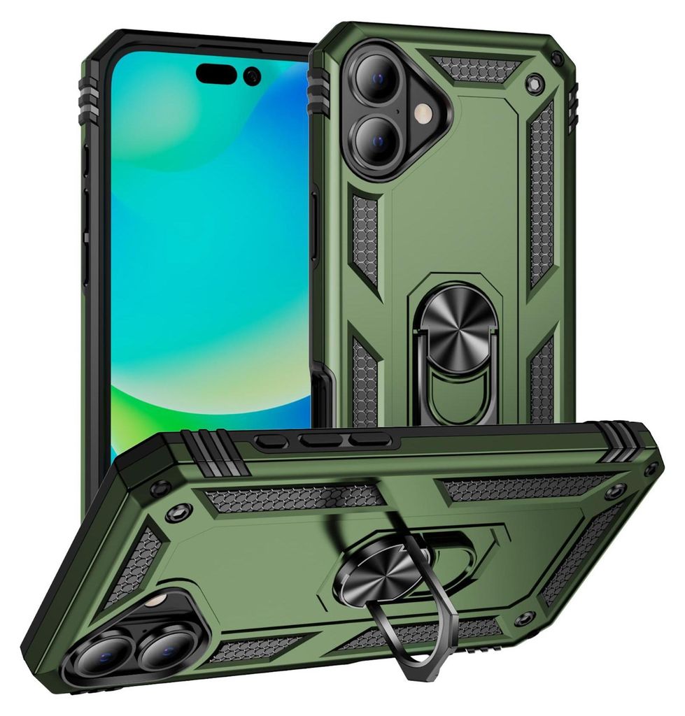 Armor Shield Handyhülle für Apple iPhone 16 Hülle Ultra Hybrid Case Schutzhülle, Grün