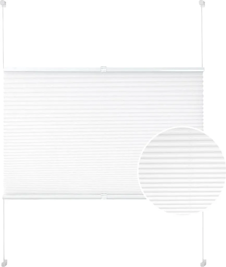 Store horizontal intérieur blanc à lamelles larges 96,5x182,9cm métal