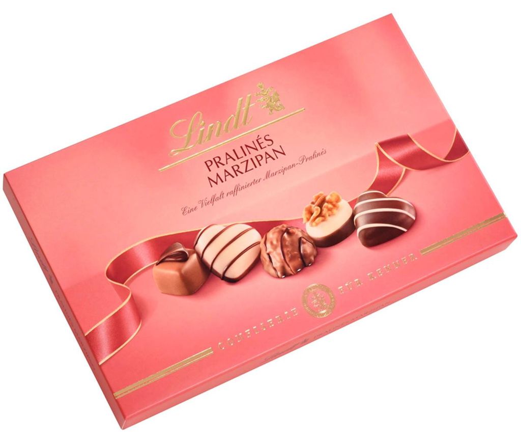 Lindt Für Kenner Marzipan mit köstlichen Marzipan Pralinen Produktbild 