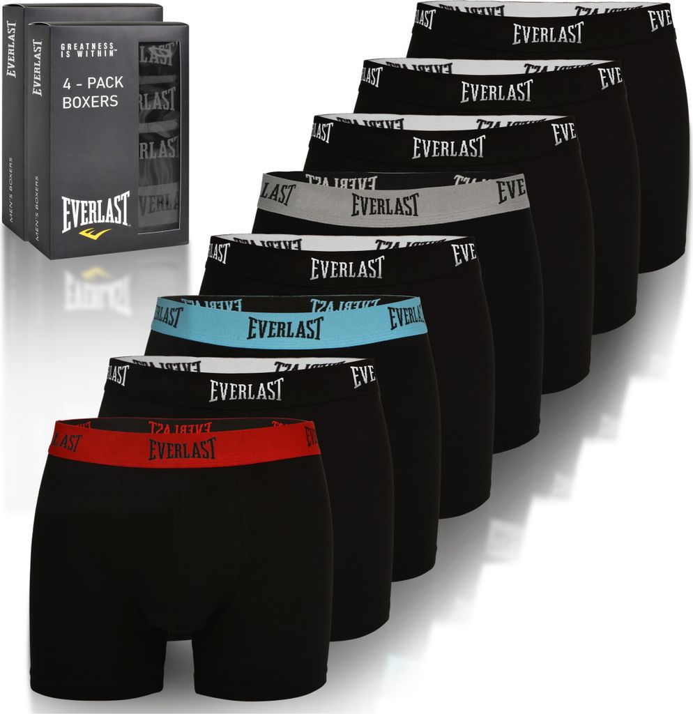 Everlast 8-Pack - Boxer in cotone da uomo, pantaloni da Immagine del prodotto 