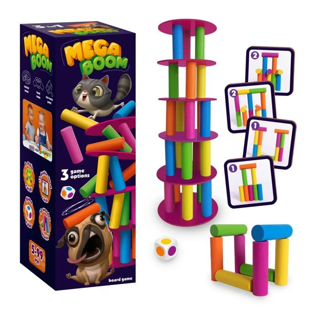 Jeu de groupe Mega Boom Game Rw2019 parfait pour goûter d'anniversaire