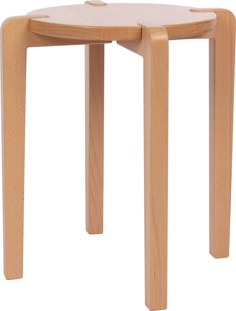 Gymnastikhocker aus Holz, Ø 35 cm, Sitzhöhe 48 cm Produktbild 