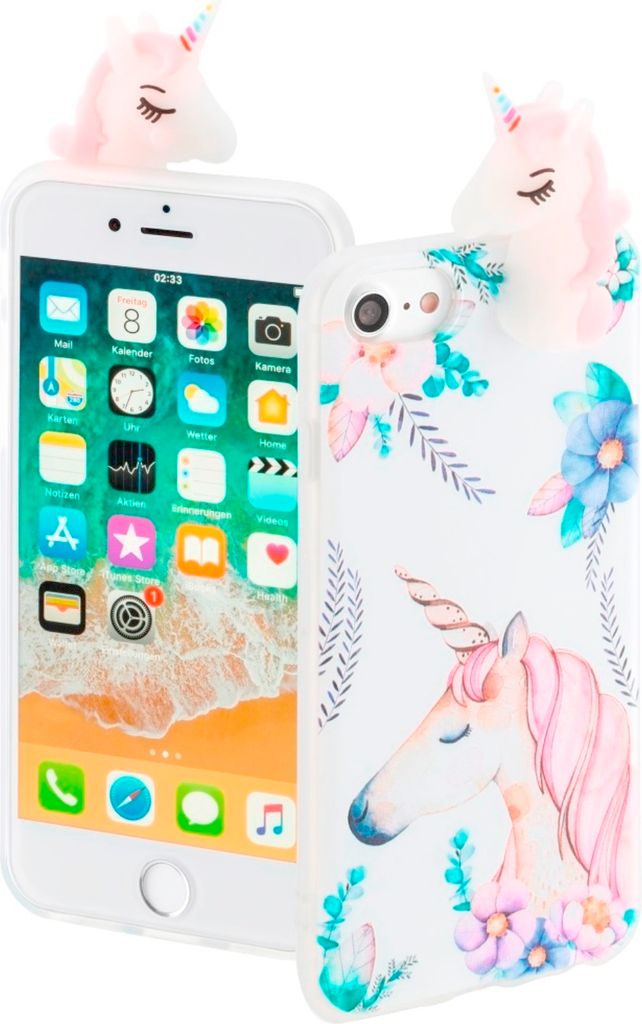3D Cover Unicorn für Apple iPhone 6/6s/7/8/SE 2020
