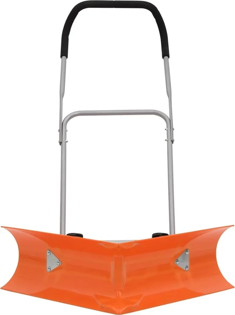 Pelle à neige ergonomique orange en acier avec manche réglable 120cm