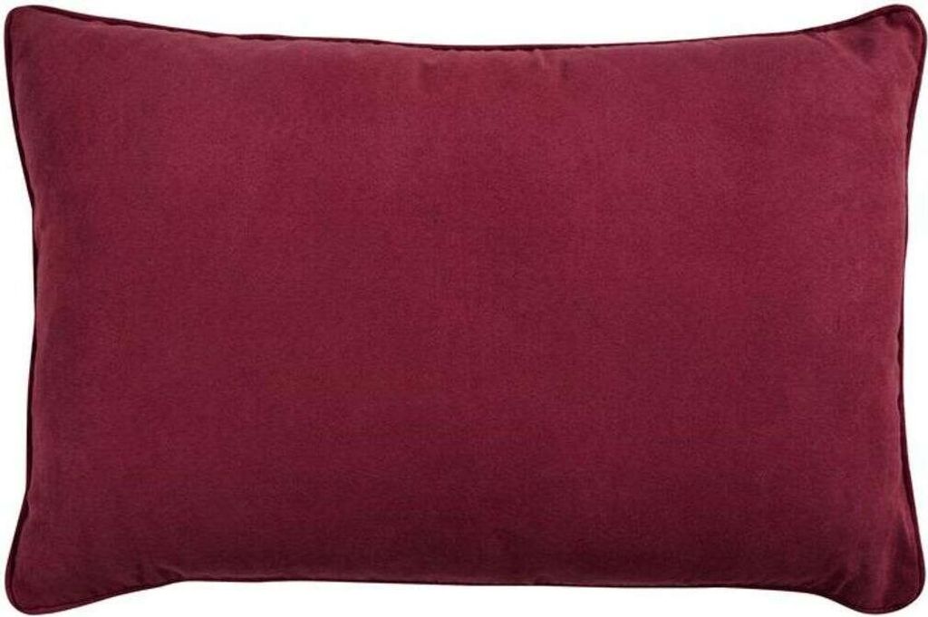 Cuscino in suedette rosso borgogna 60x40 Immagine del prodotto 