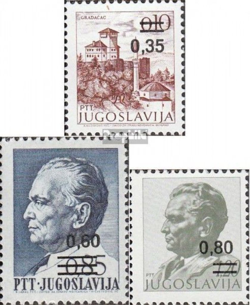Briefmarken Jugoslawien 1978 Mi 1755-1757 (kompl.Ausg.) postfrisch Freimarken