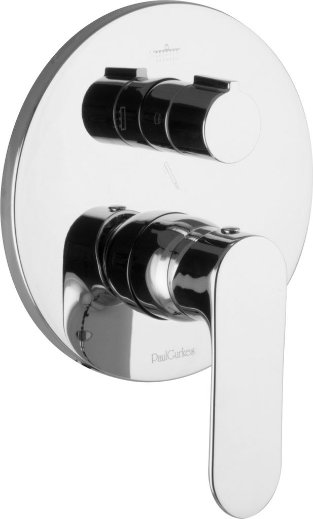 PaulGurkes Unterputz Armatur 4-Wege Mischbatterie Duscharmatur Einhandmischer