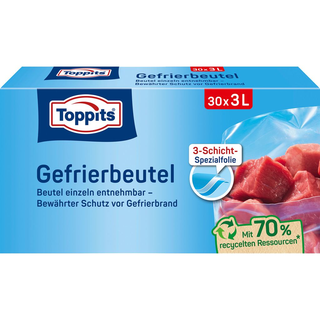 TOPPITS 4008871208064 Sacchetti per congelatore TOPPITS, 30 Immagine del prodotto 