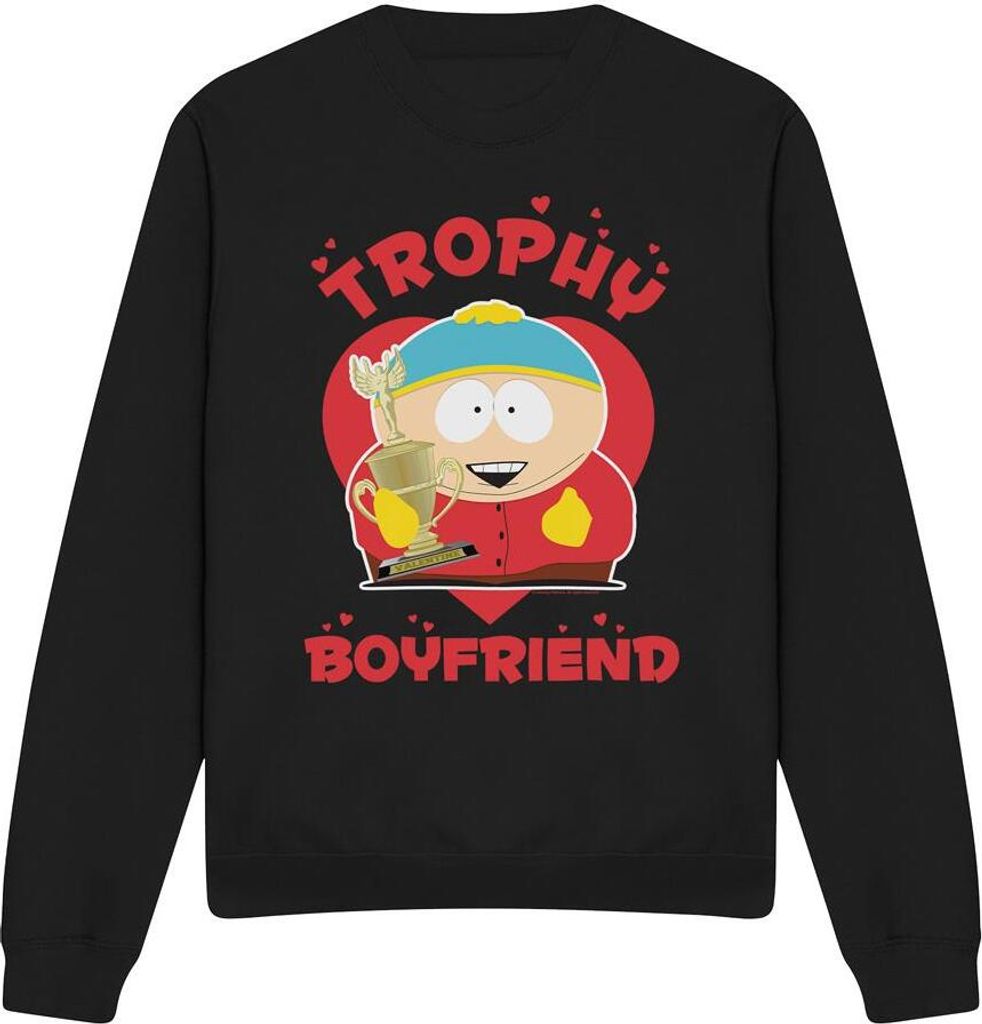 South Park - "Trophy Boyfriend" Sweatshirt für Herren/Damen Uni - Valentinstag TV13257 (L) (Schwarz)