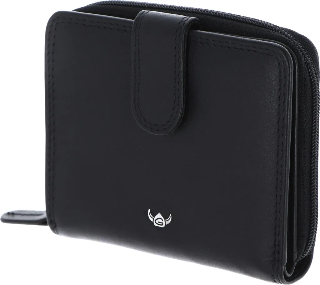 Golden Head Polo 1006 Porte-monnaie Cuir Noir avec RFID Protect System