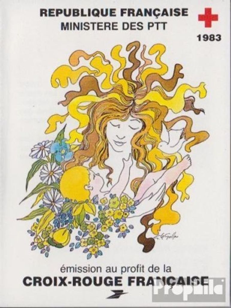 Briefmarken Frankreich 1983 Mi 2420C-2421C MH (kompl.Ausg.) Markenheftchen postfrisch Rotes Kreuz