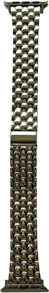 Armband für Apple Watch Ultra 49mm/ Watch 45/44mm (Series 4 - 10)/ 42mm (Series 1 - 3) Style Silver