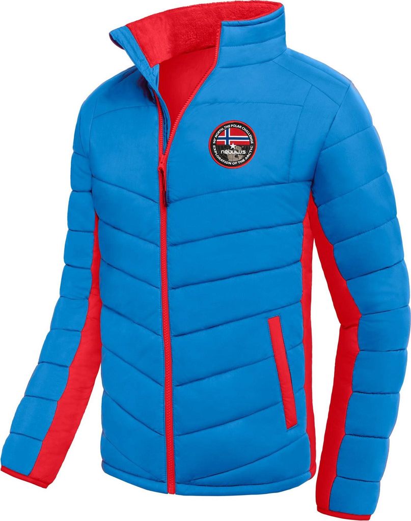 Nebulus Winterjacke GENIUS Herren, warme Outdoorjacke, praktische & vielseitige Übergangs- & Winterjacke, P5857 - Herren, kobalt-rot, XL