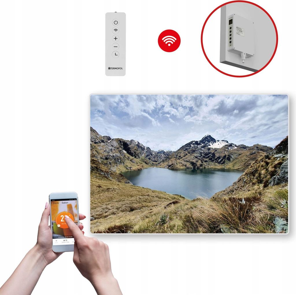 Termofol TF-SWT Infrarot Wandheizung - Wandheizung Elektrisch - Lake - 500W - 60x85 cm