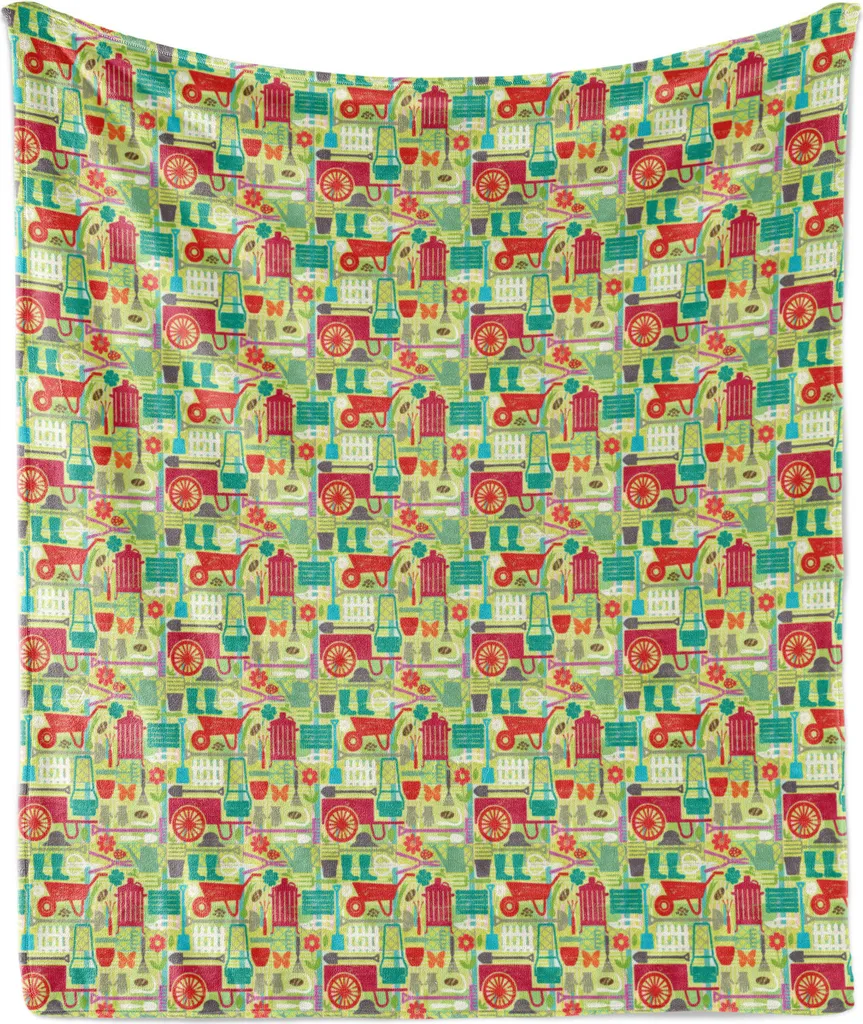 ABAKUHAUS Coperta Pile 175x230 cm Grunge Verde Avocado | Plaid Morbido
