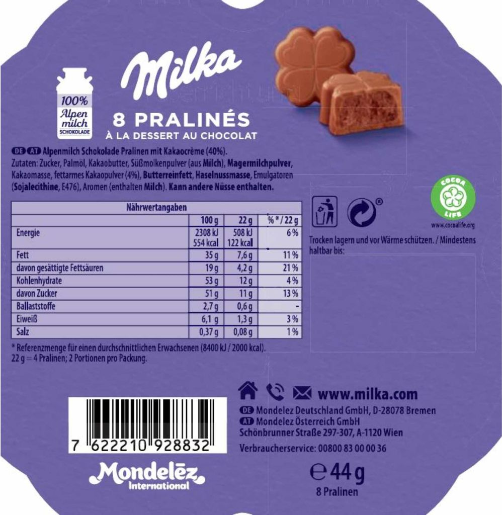 Milka Pralinés Wszystko co najlepsze 44g Zdjęcie produktu 