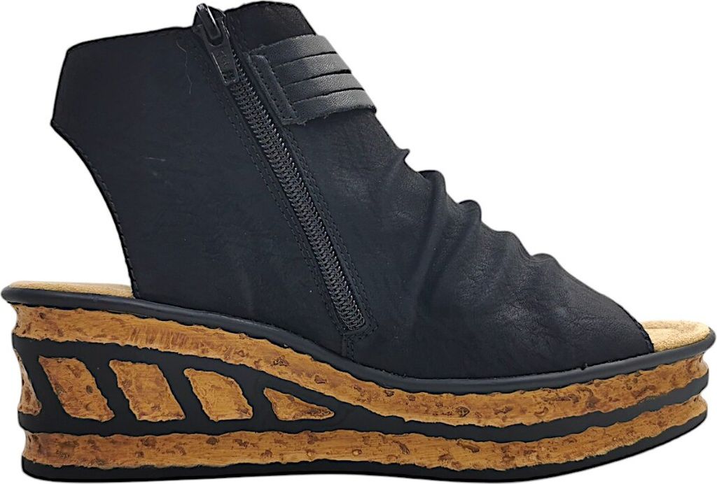 Rieker Damen Keilsandalette schwarz Produktbild 50