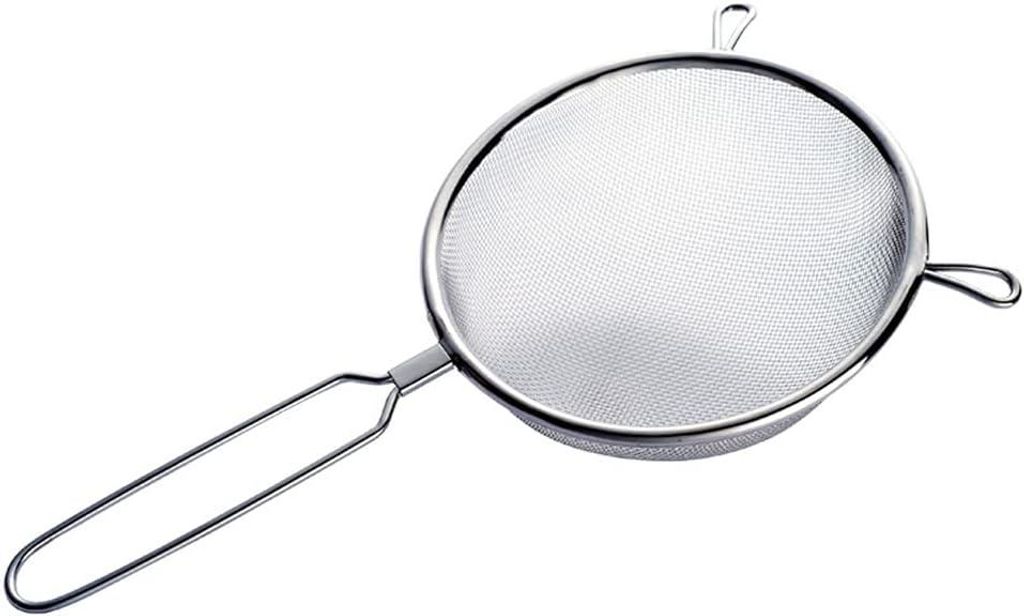 Filter - Mikroperforiertes Sieb - Reis-, Pasta-, Nudel-, Gemüsefilter - Edelstahl - 20 cm.