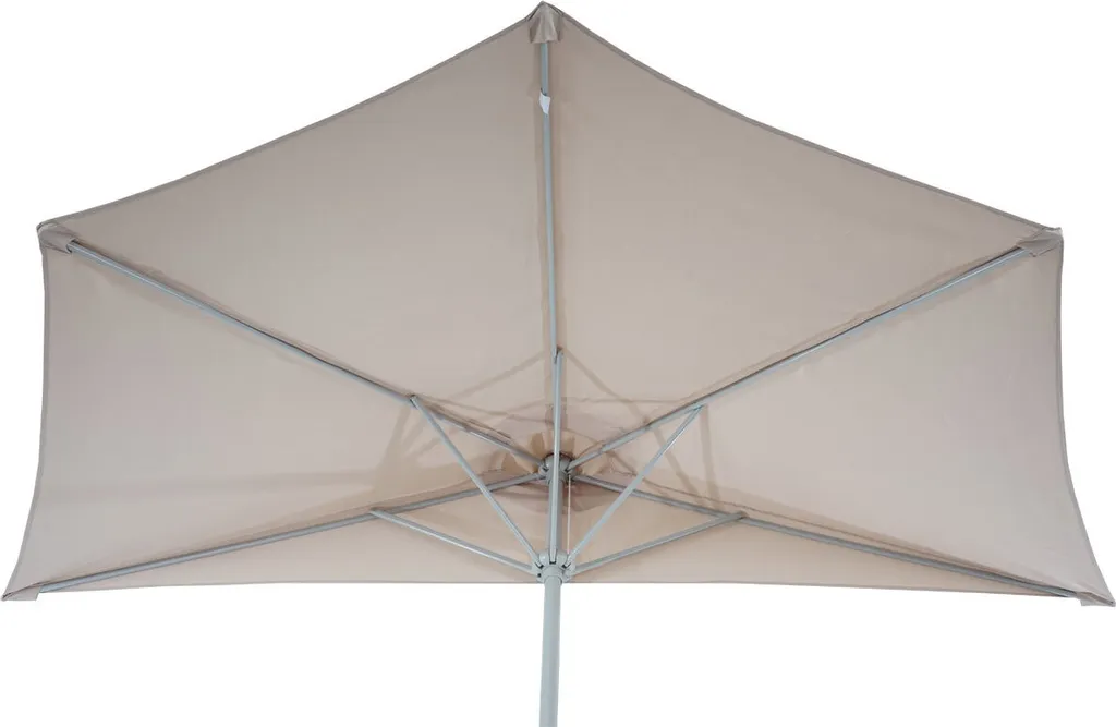 Ombrellone Parla 270cm Alluminio Crema | Parasole Balcone Robusto - 2