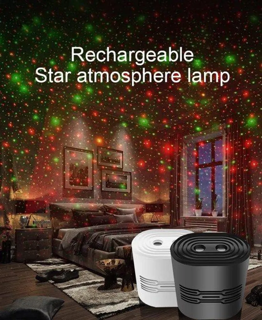 Lampe USB Noire Ambiance avec 8 Effets de Lumière pour Auto et Chambre