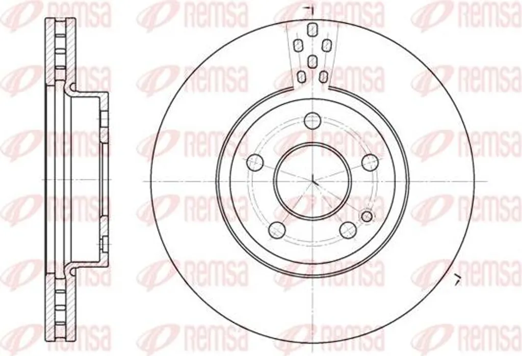 Stopper les vibrations au freinage : Disque REMSA pour Mercedes Vito
