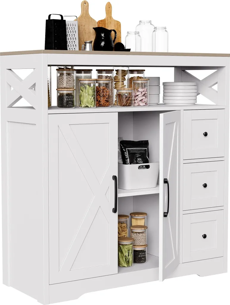 Meuble de cuisine bas modulaire de 50 cm en bois massif - Style A2 MDF