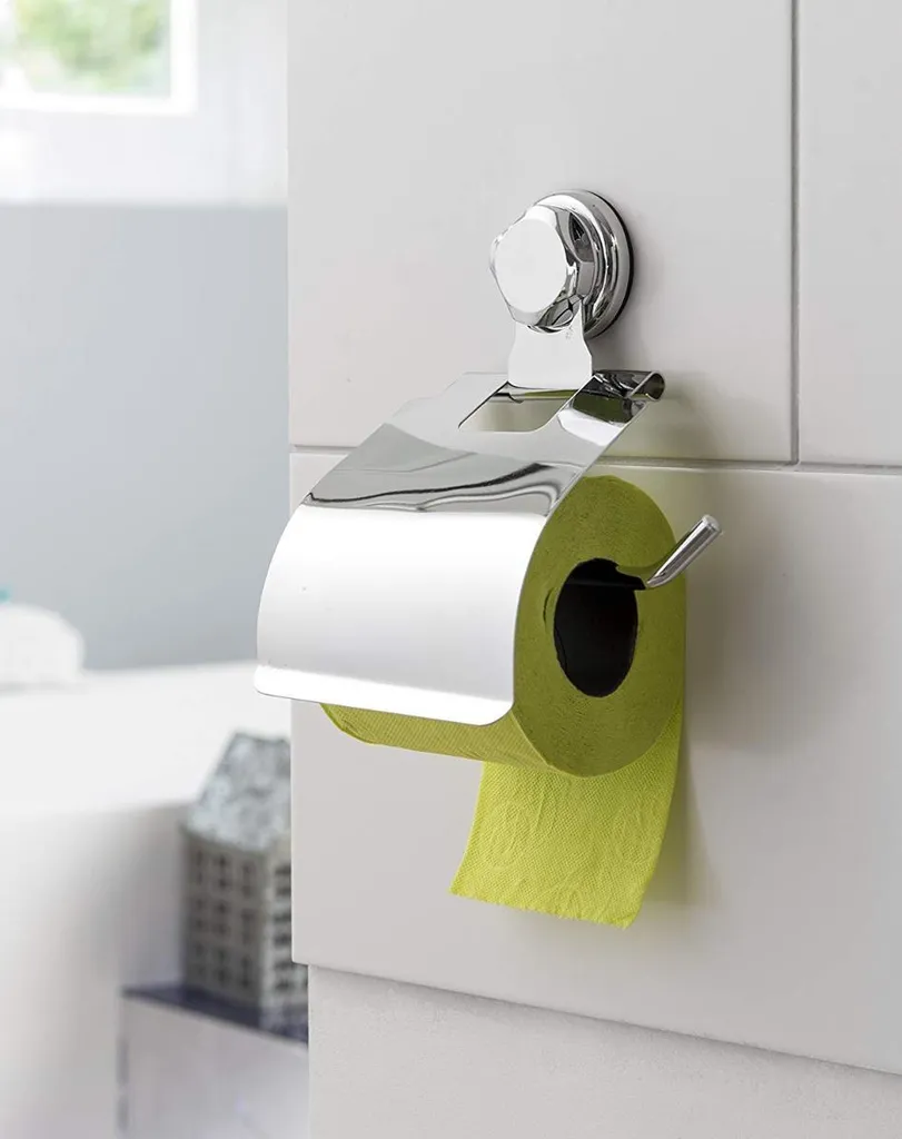 Dérouleur de papier toilette mural chromé Compactor Bestlock RAN4695