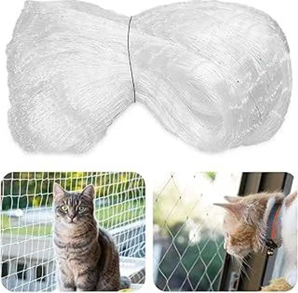 Rete Bianca per Gatti 5x5m: Protezione Balconi e Terrazzi di Qualità