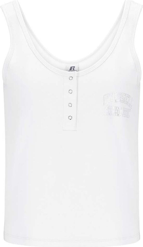 Russell Athletic Awt A31041 ärmelloses T-shirt Weiß S Frau Weiß S