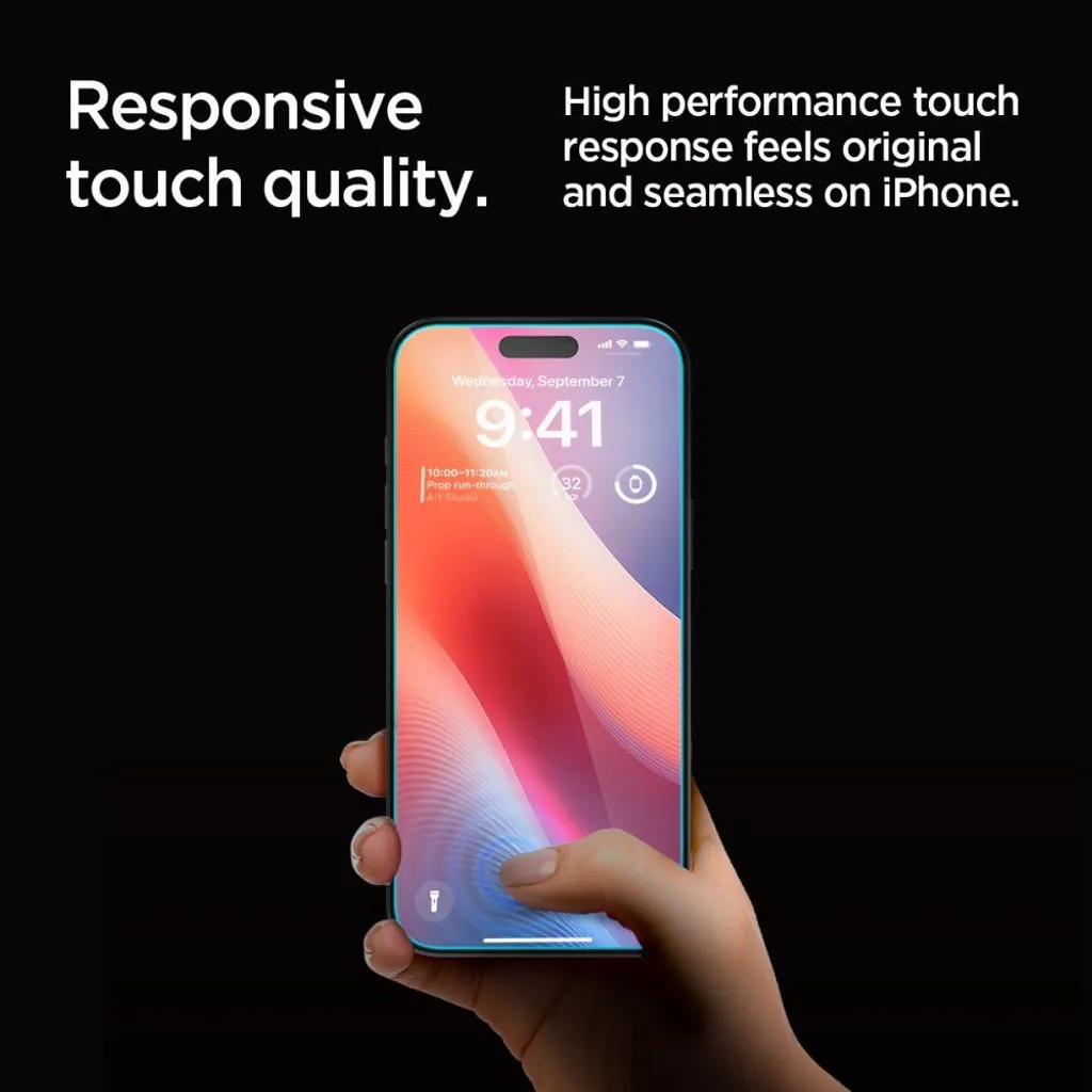 Protection Écran iPhone 16 Pro Confidentialité Spigen ez Fit - 2 PACK - 16