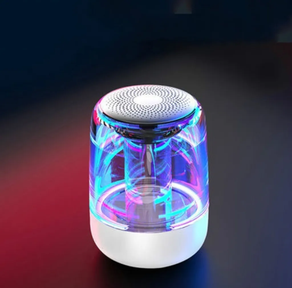 Cassa Bluetooth C7 Bianco in Offerta: Altoparlante Wireless LED HIFI
