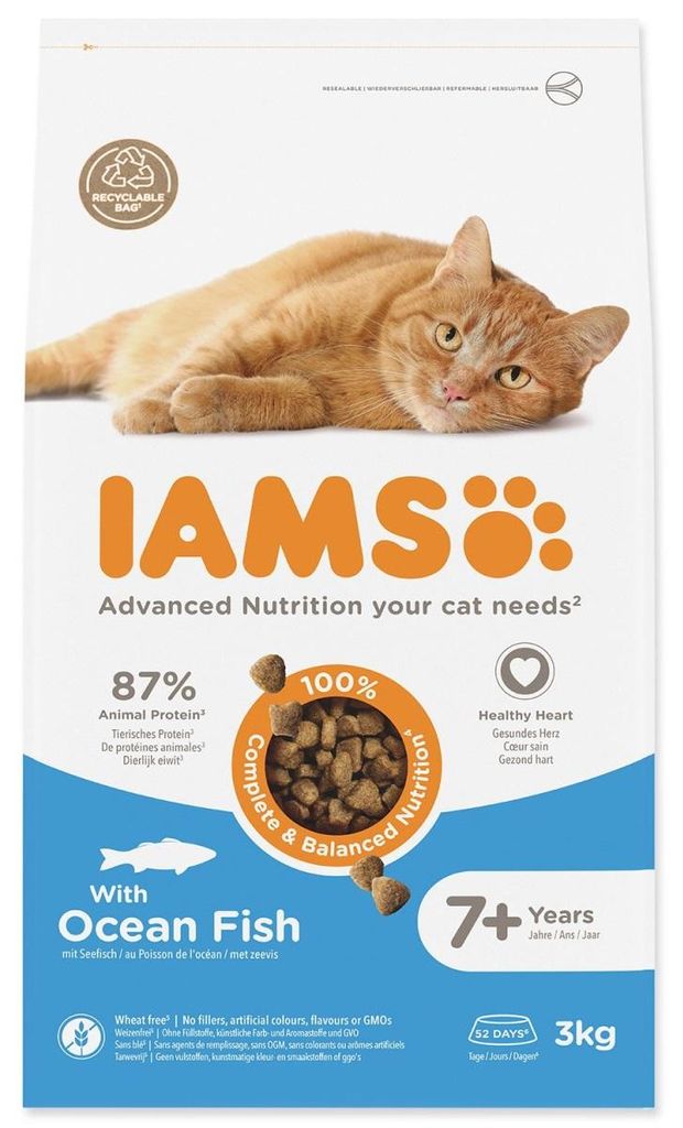 Krmivo IAMS Cat Senior Ocean fish 3 kg Obrázok produktu 