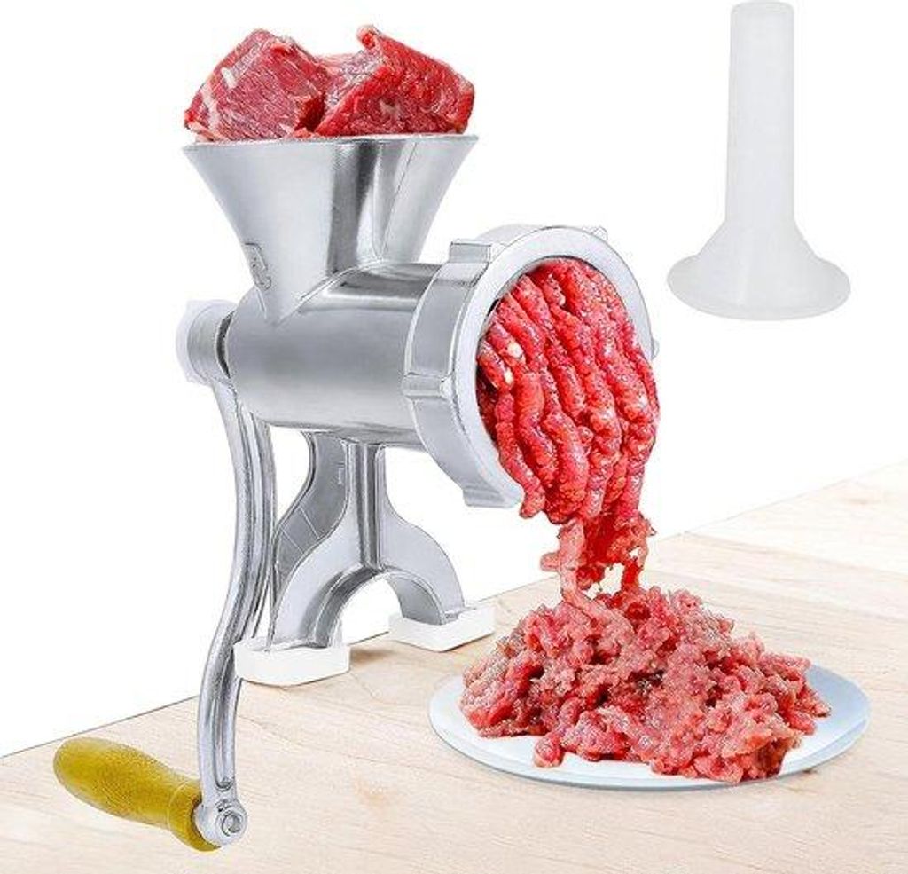 Handgeführte Fleischmühle für Hackfleisch - Rohe Fleischverarbeitungsmaschine - Für den Hausgebrauch für Rindfleisch und Hähnchen - Chili - W...