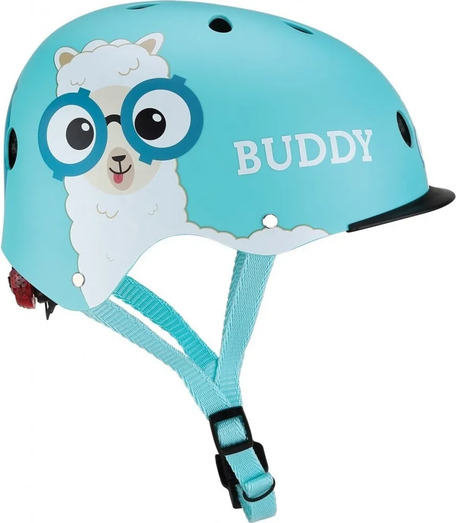 Casque Enfant Ajustable et Visible Globber Elite Lights Bleu 48-53cm