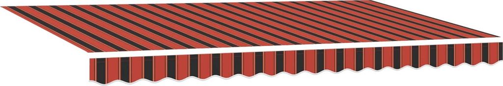 Einziehbare Markise Orange 350 x 200 cm Stoff
