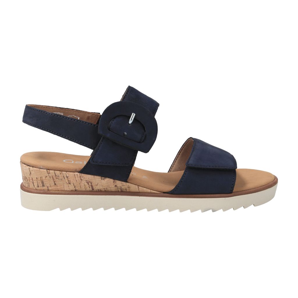 Gabor Sandalette 2.752.36, Rauleder, Blau, Damen