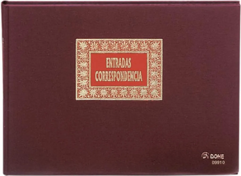 Registre de courrier arrivé horizontal Dohe - Carnet folio 100 pages