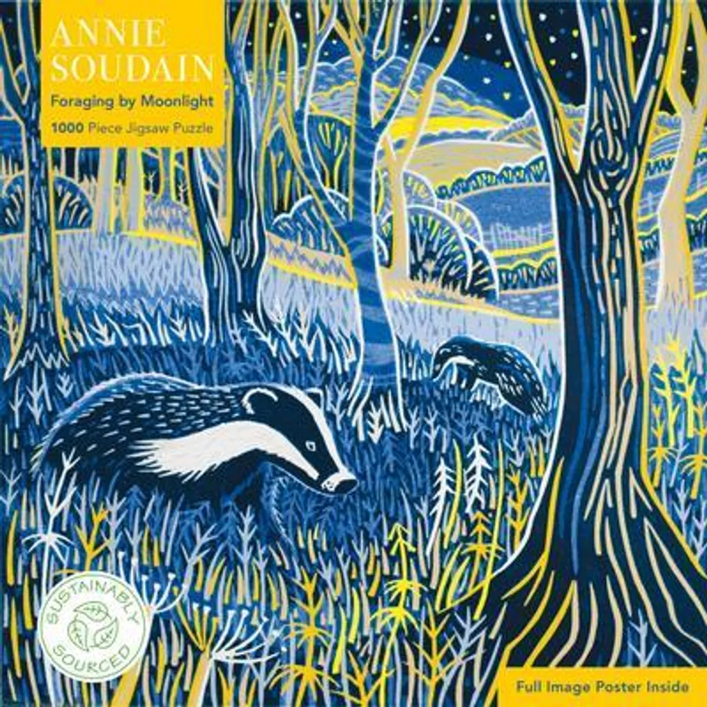 Puzzle Annie Soudain La cueillette au clair de lune - Matériaux recyclés