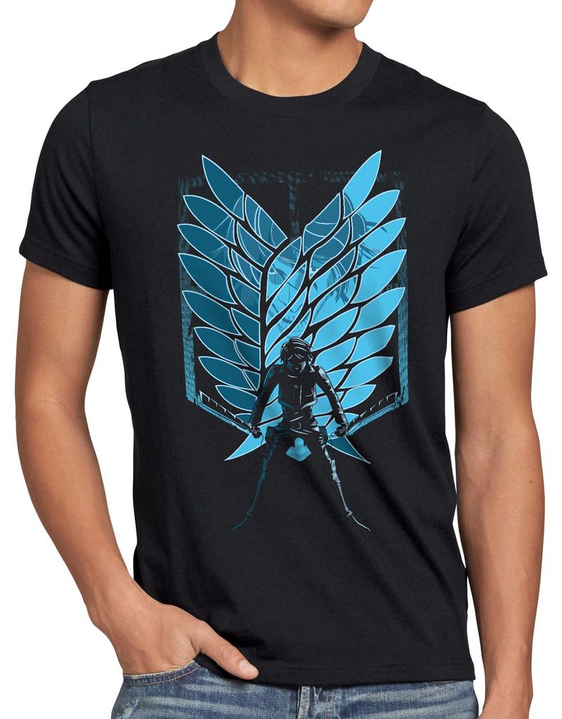 A.N.T. Titan Battle Herren T-Shirt anime on attack Produktbild 