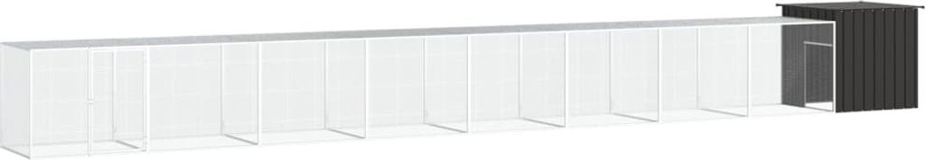 Best Möbel Hühnerkäfig Anthrazit 900x91x100 cm Verzinkter Stahl CHY3967811