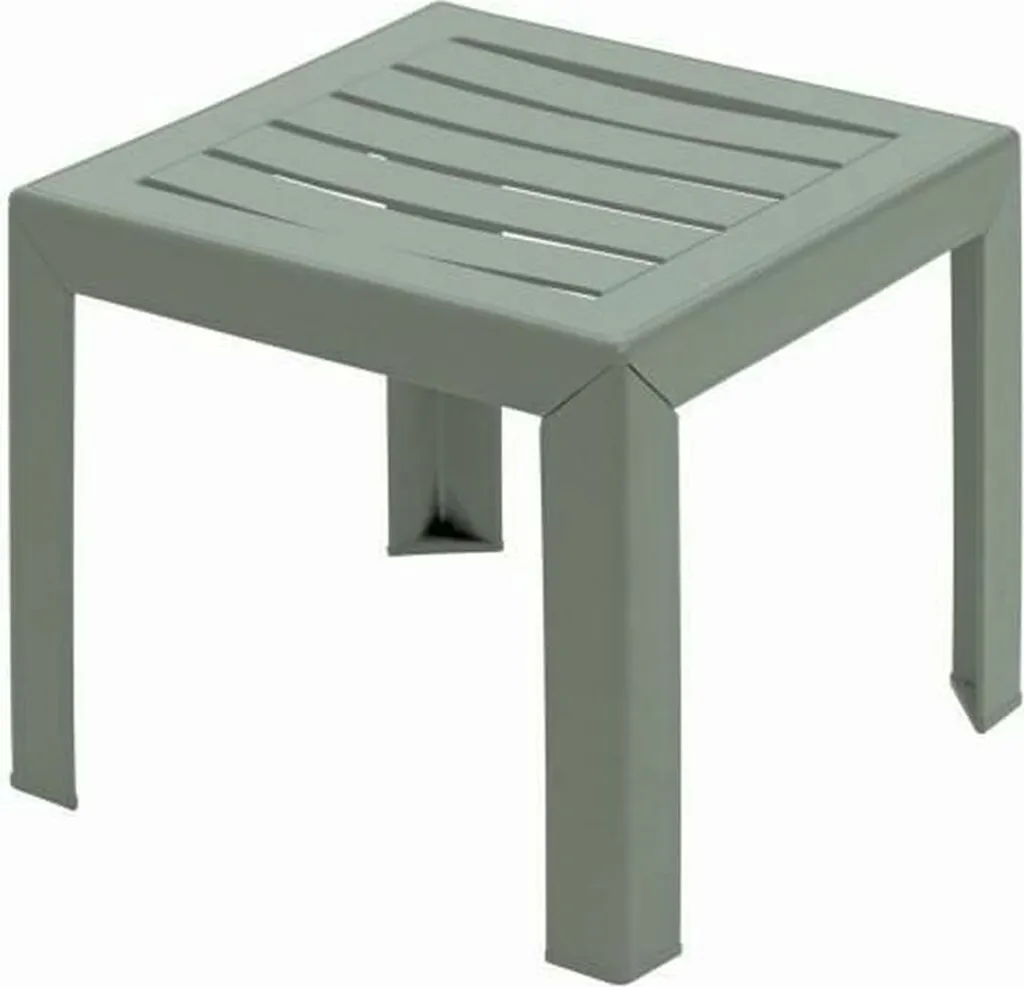 Table d'appoint stable Grosfillex Miami vert clair 40x40 cm ne décolore pas