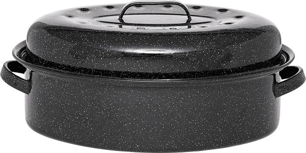 Ovale auflaufform aus kohlenstoffstahl 46x31cm Warmcook 0509