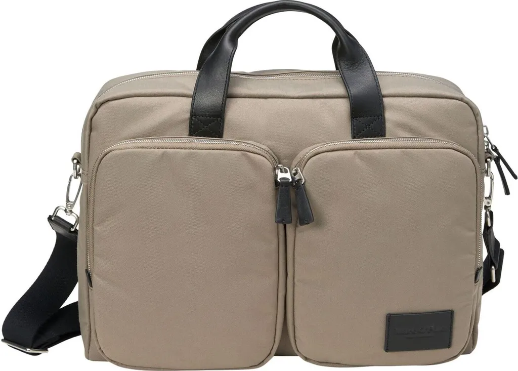 Marc O'Polo Glen Business Bag Pavestone - Sacoche Ordinateur en Toile