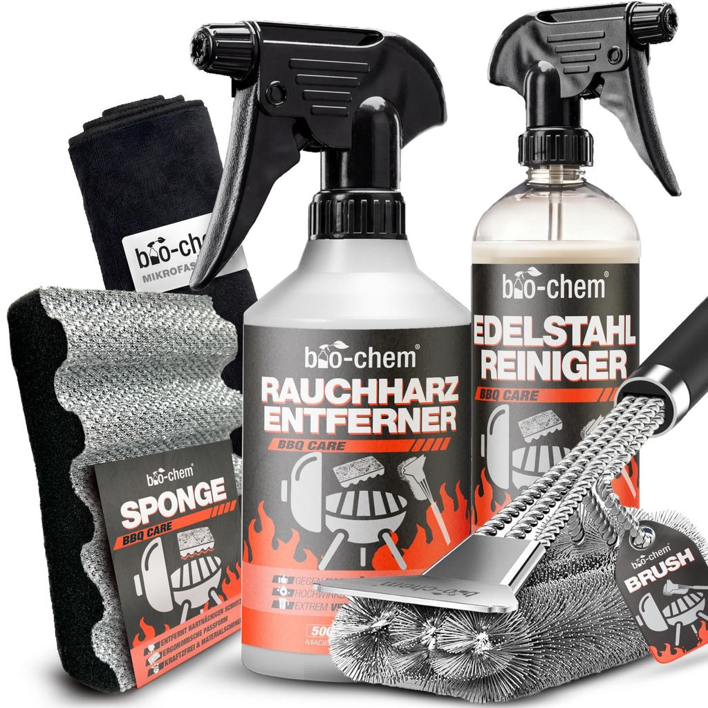 bio-chem Grillreiniger Set 5-teilig: Rauchharz-Entferner Produktbild 
