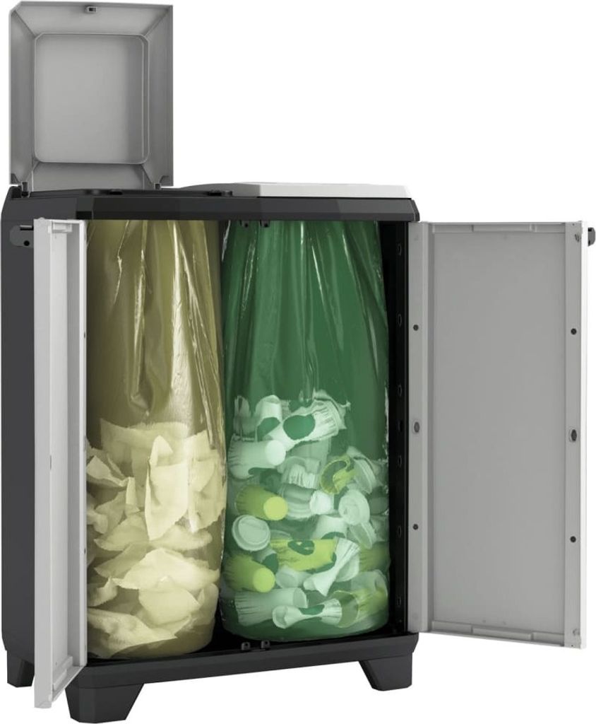 Keter 17206899 Odpadkový kôš 220 l štvorcový Polypropylén Obrázok produktu 