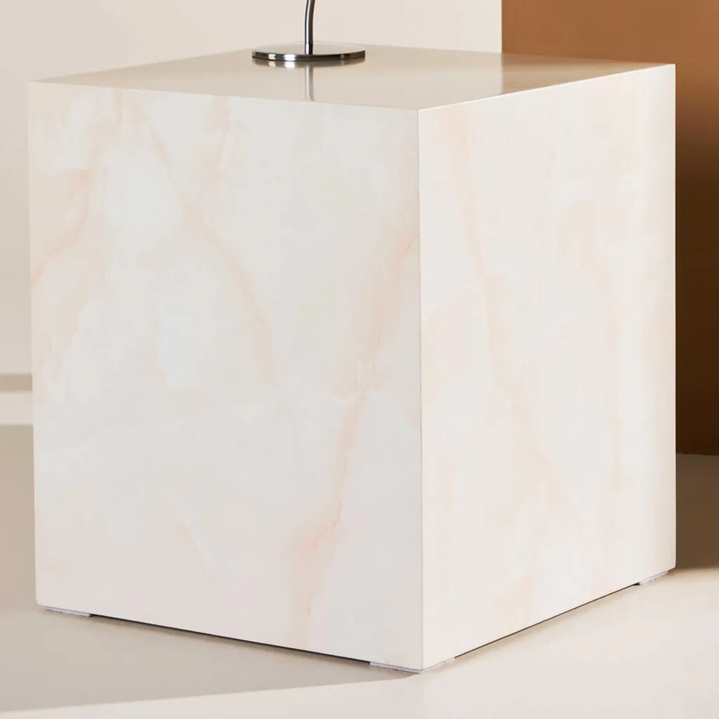 Guéridon York jaune clair : petit meuble d'appoint décoratif et chic - 11