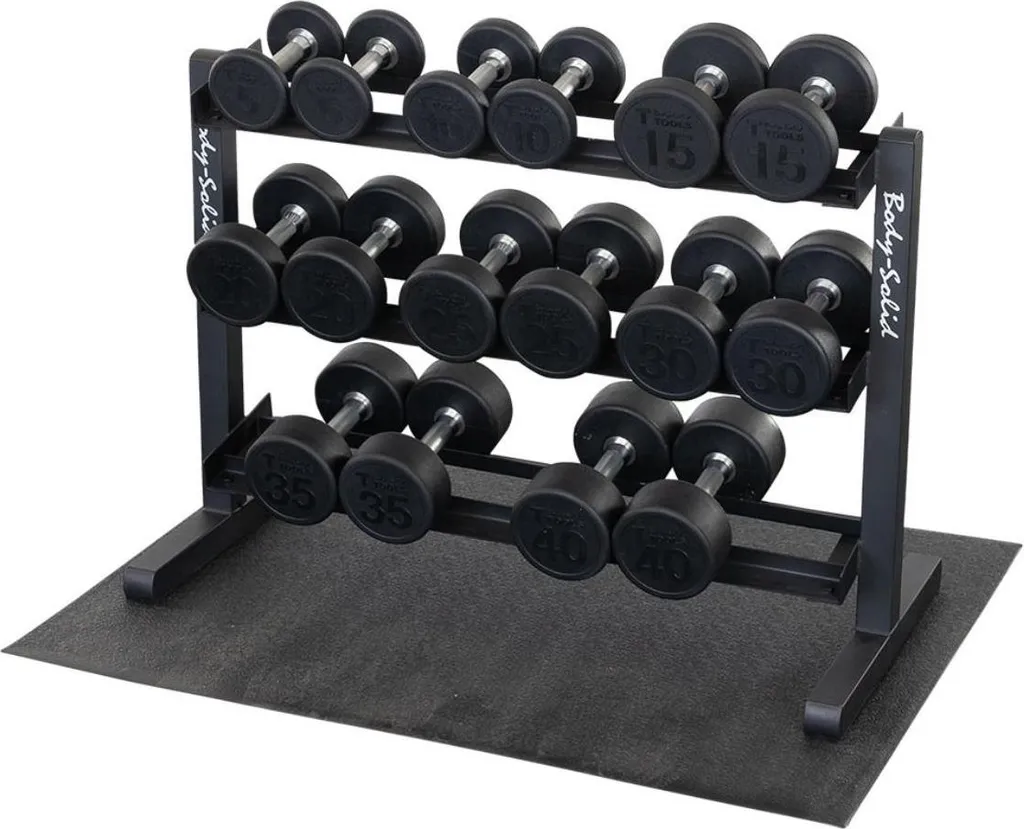 Rangement Haltères Body-Solid GDR363B 3 Étages pour Libérer votre Sol