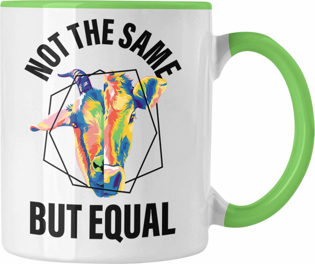 Trendation - Veganer Geschenk Lustige Tasse Vegetarier Geschenkidee Tasse Lustig für Geschenkset oder Geschenkbox Vagenerin (Grün)